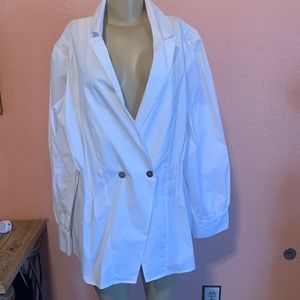 NWT White long sleeve Blouse